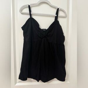Y2K Vintage Torrid‎ sz 3 Twist Tees Knotted Babydoll Tank Top 3X